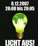 lichtaus - Klima Aktion: Für 5 Minuten ohne Licht
