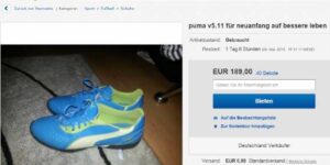 Eine Ebay-Anzeige als Zeichen gegen Hartz IV
