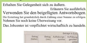 Hartz IV: Behördenwahn mit 6-seitigem Brief wegen 2,12 Euro