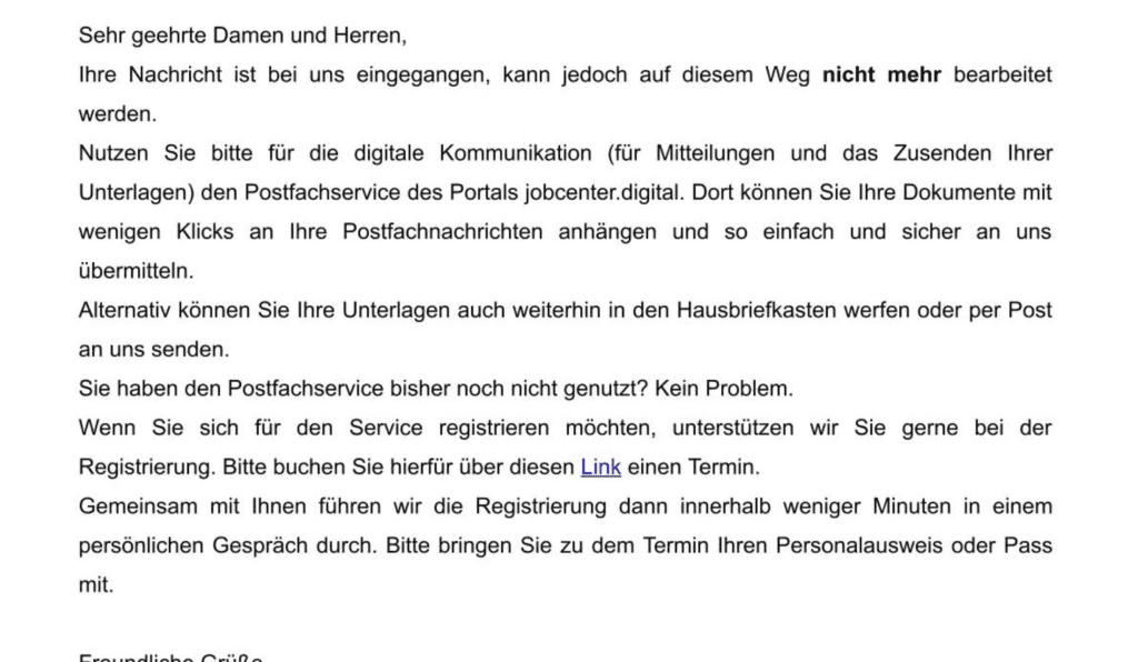 E-Mail Jobcenter Hagen