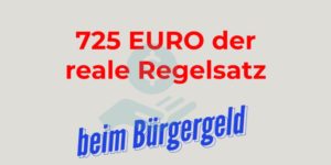 Bürgergeld-Regelsatz: 725 Euro zuzüglich Strom sind Realität