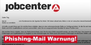 Bürgergeld: Bundesagentur warnt vor falscher Jobcenter-Email