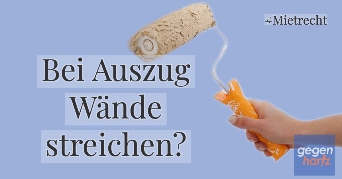 Mietrecht Auszug aus der Wohnung Muss der Mieter immer die Wände streichen?