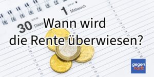 Dann wird die Rente im November für den Dezember 2023 überwiesen