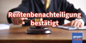 Rente: Oberstes Gericht bestätigt Benachteiligung von Männern bei Anrechnungszeiten
