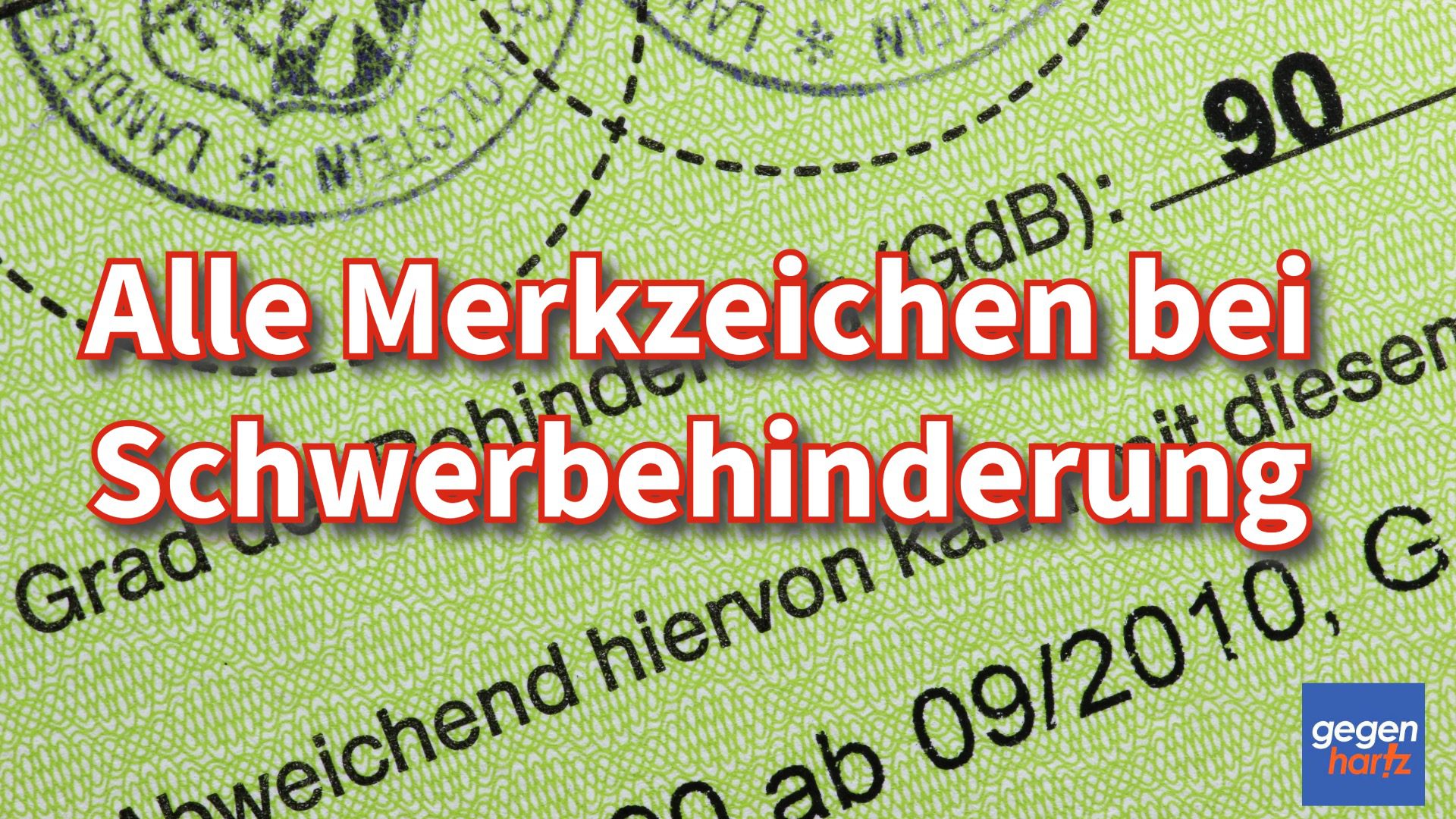 Schwerbehinderung: Alle wichtigen Merkzeichen und Sondermerkzeichen im ...