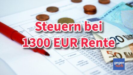 Beitragsbild von: 1300 Euro Rente: Diese Steuern fallen für Rentner an - Aktuelle Steuertabellen