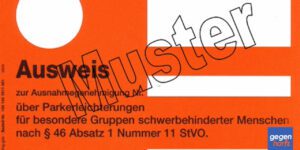 Orangener Parkausweis bei einer Schwerbehinderung: Voraussetzungen und bessere Vorteile