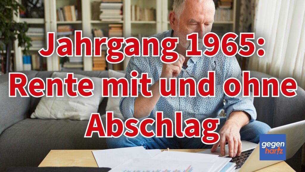 Rente mit dem Jahrgang 1965