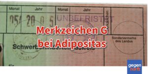 Schwerbehinderung: Merkzeichen G bei Adipositas - Machbar aber nicht immer