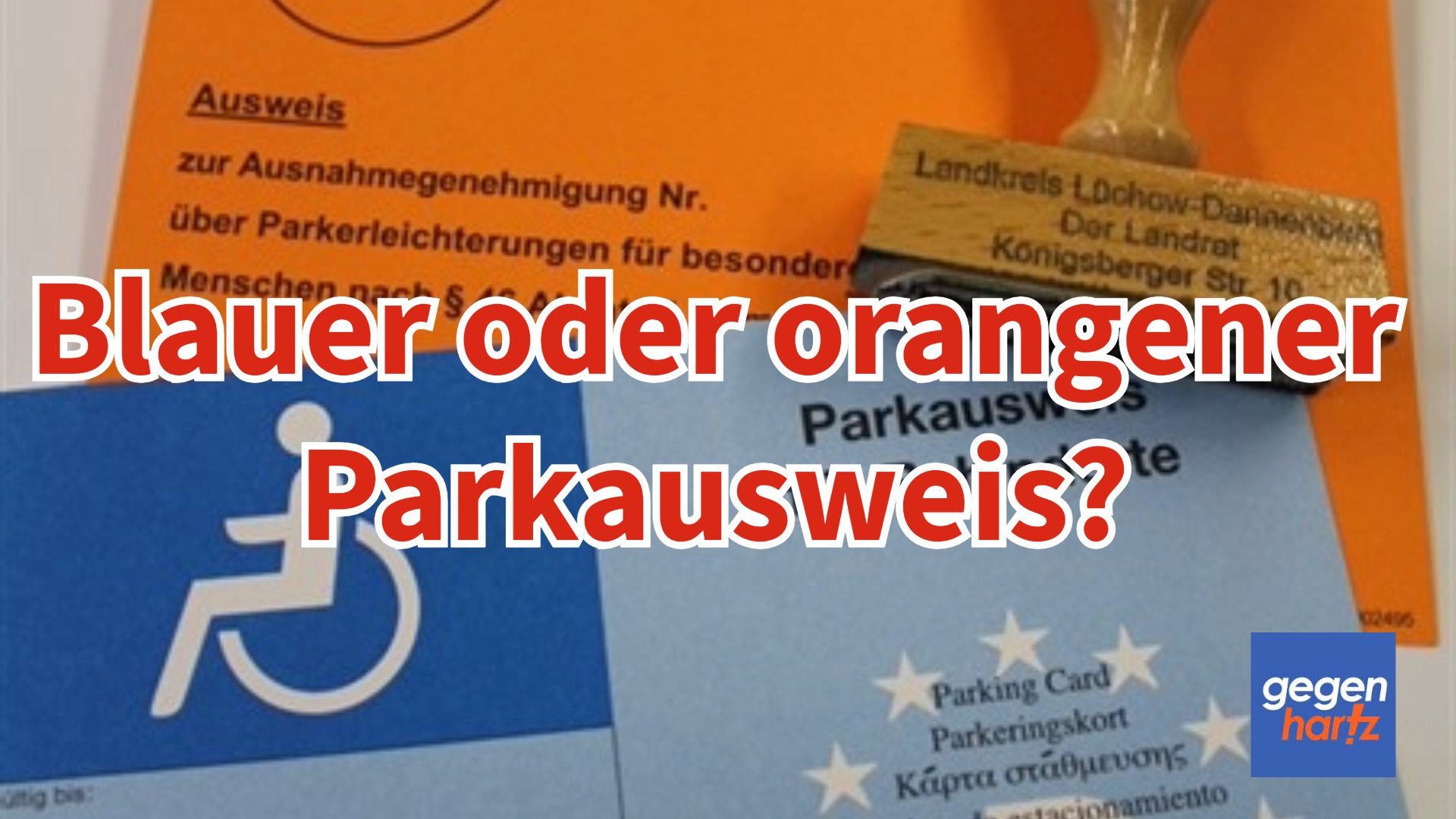 Wo Beantrage Ich Einen Behinderten Parkausweis Schwerbehinderung: Blauer oder besser den orangenen Parkausweis beantragen?