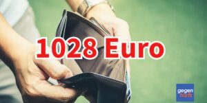 Gut 1028 Euro pro Monat für alleinstehende Bürgergeld-Bezieher