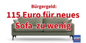 Bürgergeld: 115 Euro für neues Sofa zu wenig - Urteil