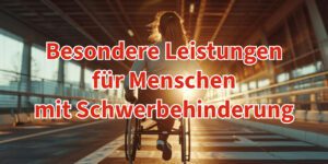 Besondere Leistungen für Menschen mit Schwerbehinderung
