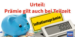 Rente: Anspruch auf Inflationsausgleich 3000 Euro bei Altersteilzeit