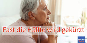 Rente: Fast die Hälfte aller Witwenrenten werden gekürzt