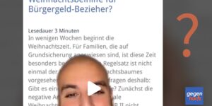 Herr Jobcenter: Weihnachtsgeld für Bürgergeld-Bezieher?