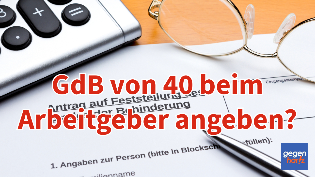 Ist Gürtelrose Meldepflichtig Beim Arbeitgeber Schwerbehinderung: Sollte man seinen GdB von 40 beim Arbeitgeber angeben?