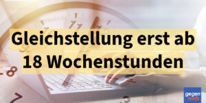 Schwerbehinderung am Arbeitsplatz: Gleichstellung erst ab 18 Wochenstunden - Urteil