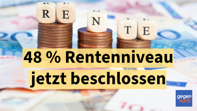 Rentenniveau 48 Prozent: Was Bedeutet Das www.gegen-hartz.de