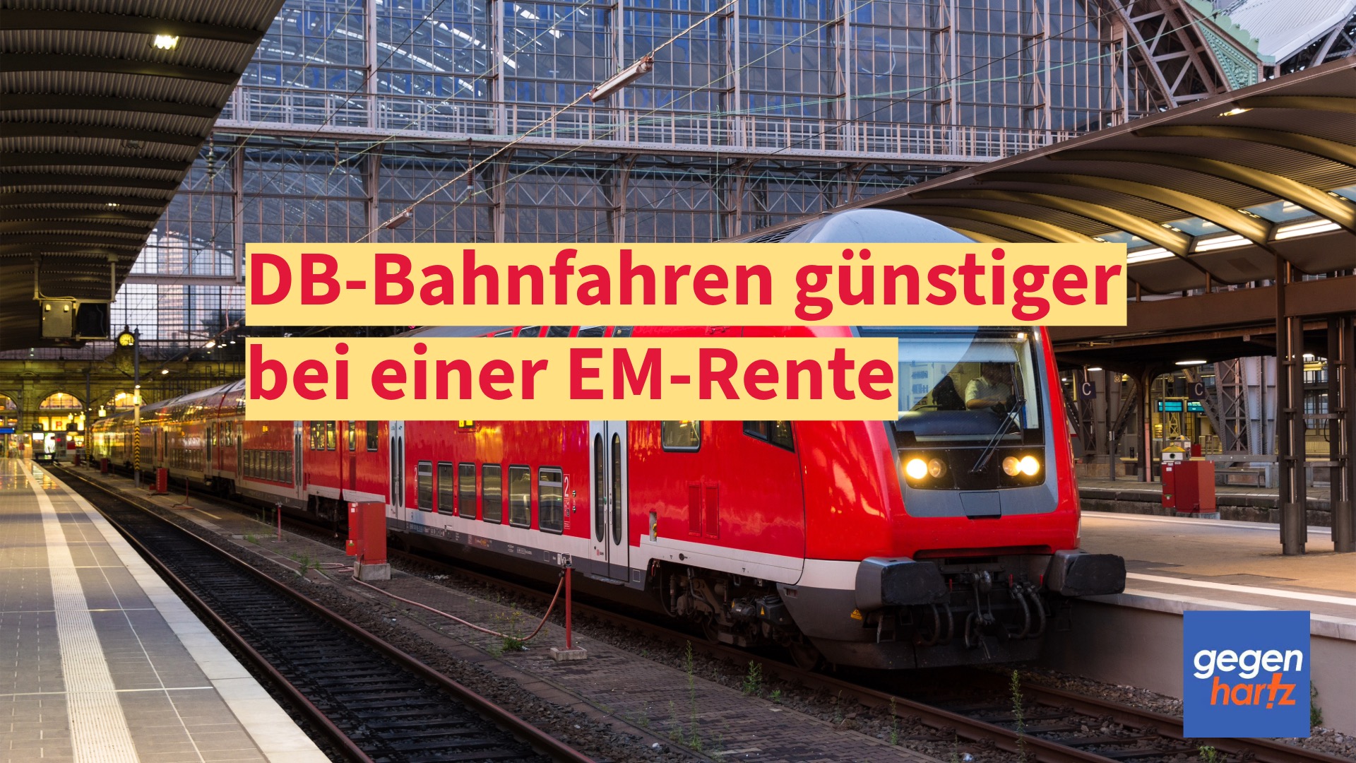 Erwerbsminderungsrente: Günstiger mit der Bahn fahren für EM-Rentner