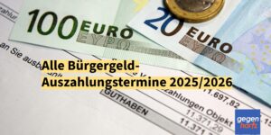 Bürgergeld Auszahlungstermine für 2025 und 2026