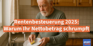 Rentenbesteuerung 2025: Warum der Nettobetrag schrumpft