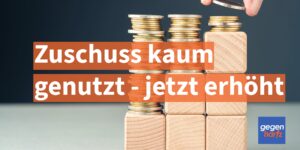 Schwerbehinderung: Zuschuss von 4000 € auf 4180 € pro Maßnahme angehoben