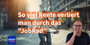 Wie viel Rente verliere ich durch JobRad?