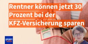 Rente: Rentner können über 30 Prozent KFZ-Versicherung sparen