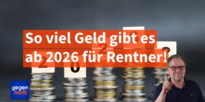 Rente: So viel mehr soll es 2026 für Rentner geben