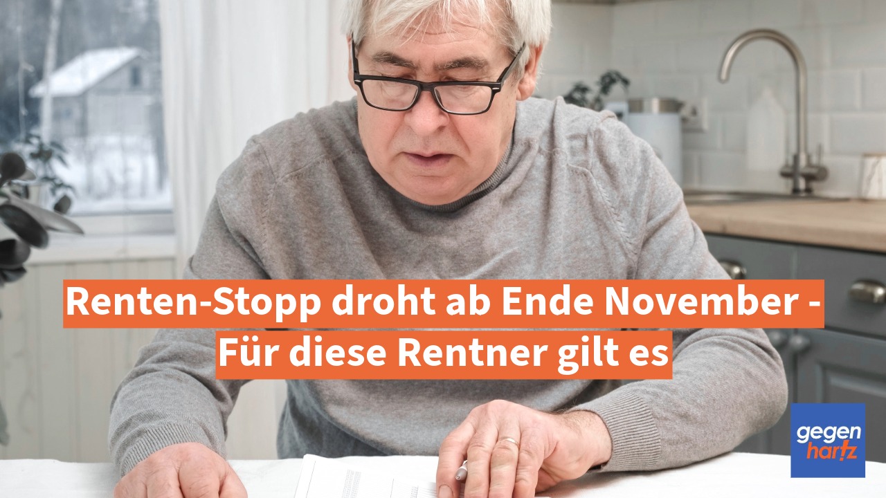 Rente: Renten-Stopp droht ab Ende November - Für diese Rentner gilt es