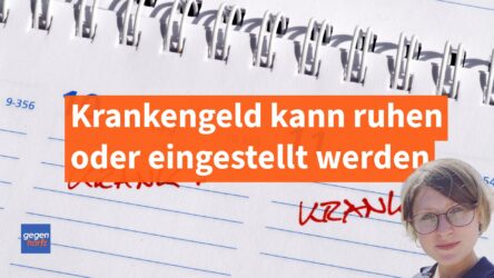 Beitragsbild von: Krankengeld kann ruhen und eingestellt werden