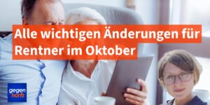 Rente: Alle wichtigen Änderungen im Oktober für Rentner