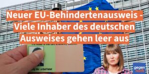 Neuer EU-Behindertenausweis benachteiligt viele Schwerbehinderte