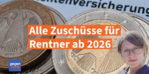 Zuschuss für Rentner: Diese Zuschüsse gibt es zur Rente ab 2026