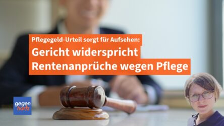 Beitragsbild von: Pflegegeld und Rente: Gericht macht Rentenanspruch zunichte