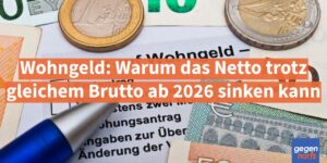 Wohngeld: Warum das Netto trotz gleichem Brutto ab 2026 sinken kannย