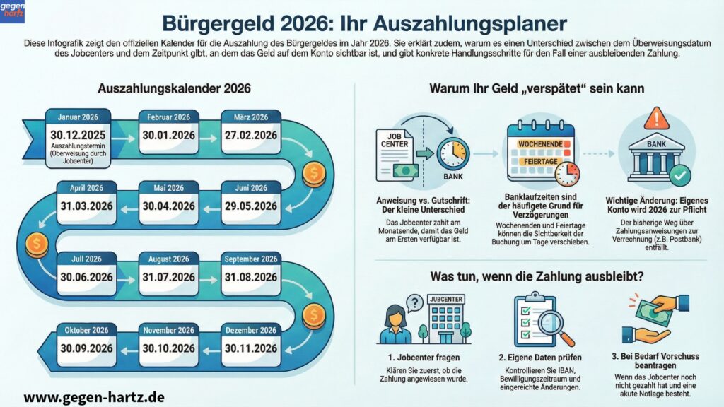 Auszahlung Bürgergeld 2026
