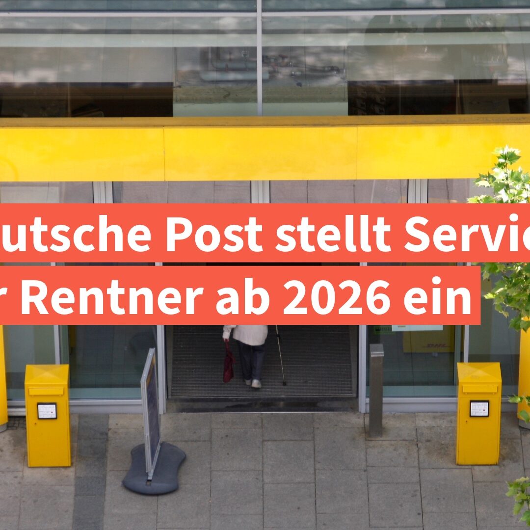 Rente: Deutsche Post stellt Service für Rentner ab