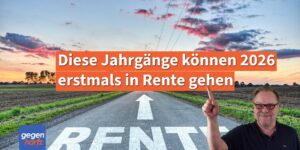 Rente 2026: Diese Jahrgänge können erstmals in Rente gehen