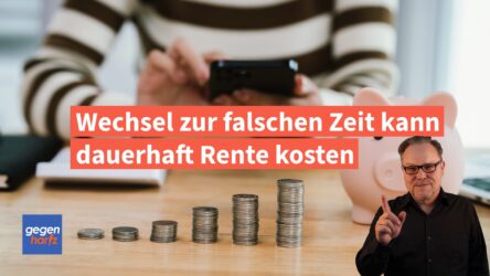 Beitragsbild von: Teilrente oder Vollrente: Wechsel zur falschen Zeit kann dauerhaft Rente kosten