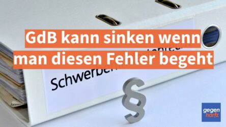 Beitragsbild von: Schwerbehinderung: GdB kann sinken wenn man diesen Fehler begeht
