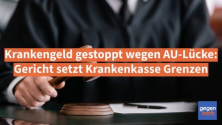 Beitragsbild von: Krankengeld gestoppt wegen AU-Lücke: Gericht setzt der Krankenkasse Grenzen