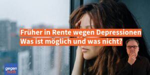 Früher in Rente wegen Depressionen