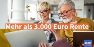 Mehr Rentner bekommen mehr über 3.000 Euro Rente