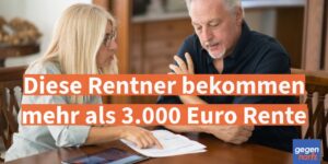 Rente: Diese Rentner bekommen mehr als 3.000 Euro Rente