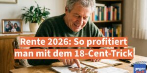 Rente 2026: So profitiert man mit dem 18-Cent-Trick