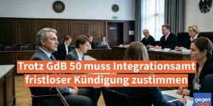 Schwerbehinderung: Trotz GdB 50 muss Integrationsamt fristloser Kündigung zustimmen