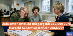Jobcenter entzieht Bürgergeld: 155.000 Euro Bargeld bei Antragstellern entdeckt